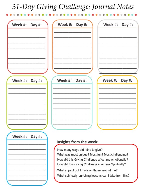 Journal-worksheet